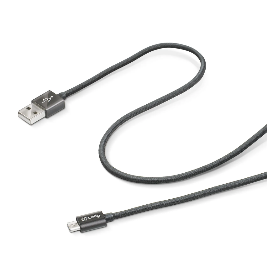 Celly Kabel Micro-USB 2.1A Zwart - Fooniq.nl
