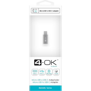 4-OK Micro-USB naar USB-C Adapter - Fooniq.nl