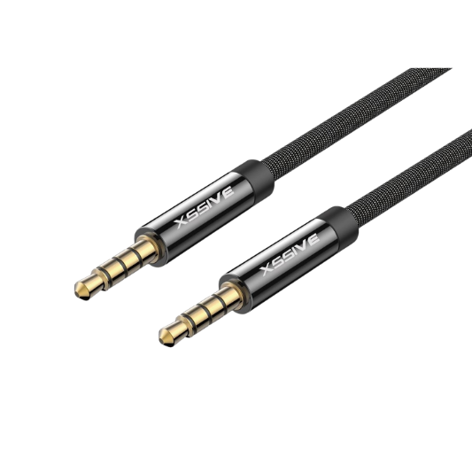 XSSIVE Kabel AUX 3.5mm 1.2M Zwart - Fooniq.nl