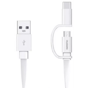 Huawei Kabel 2-in-1 Micro-USB & Type-C 1.5M Wit - Fooniq.nl