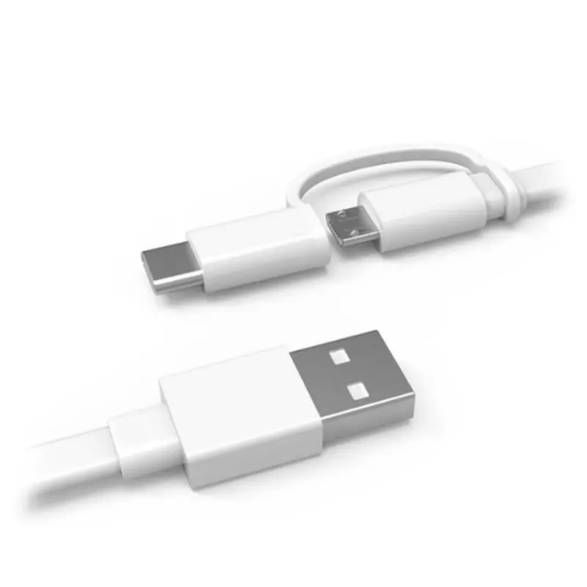 Huawei Kabel 2-in-1 Micro-USB &amp; Type-C 1.5M Wit - Fooniq.nl