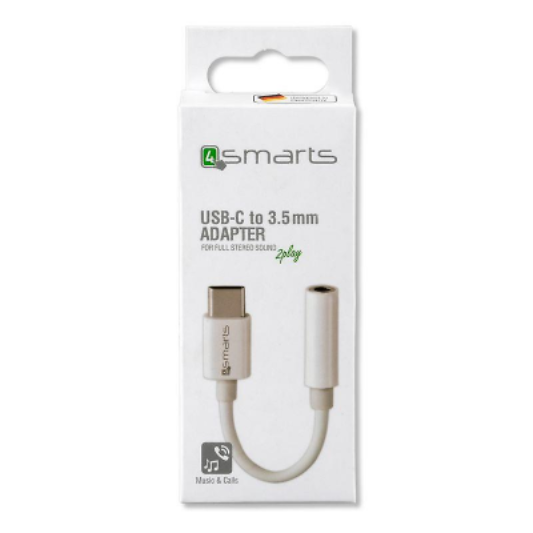 4smarts USB-C naar 3.5mm AUX Adapter - Fooniq.nl