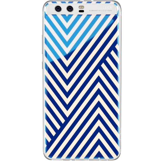 Huawei P10 Hoesje Blauw-Wit - Fooniq.nl