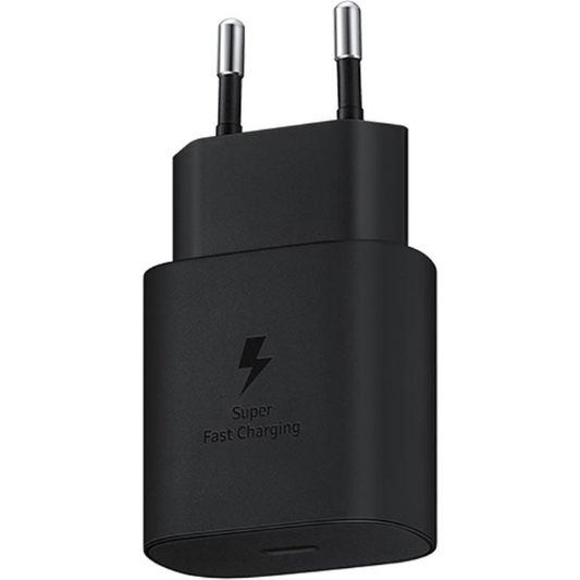 Samsung Adapter USB-C 25W + Kabel USB-C Zwart - Fooniq.nl