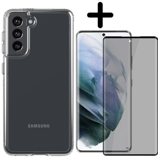 Samsung Galaxy S21 Plus Hoesje TPU Zwart - Fooniq.nl