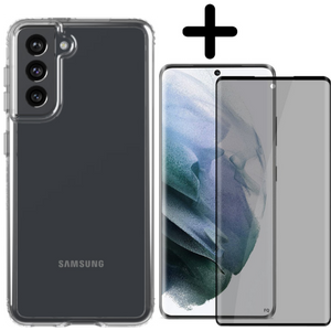 Samsung Galaxy S21 Plus Hoesje TPU Transparant - Fooniq.nl