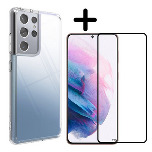 Samsung Galaxy S21 Ultra Hoesje TPU Zwart - Fooniq.nl