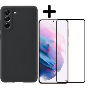 Samsung Galaxy S21 Plus Hoesje TPU Zwart - Fooniq.nl