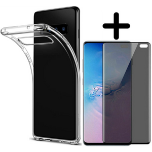Samsung Galaxy S10E Hoesje TPU Zwart - Fooniq.nl
