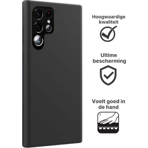 Samsung Galaxy S22 Ultra Hoesje Zwart - Fooniq.nl