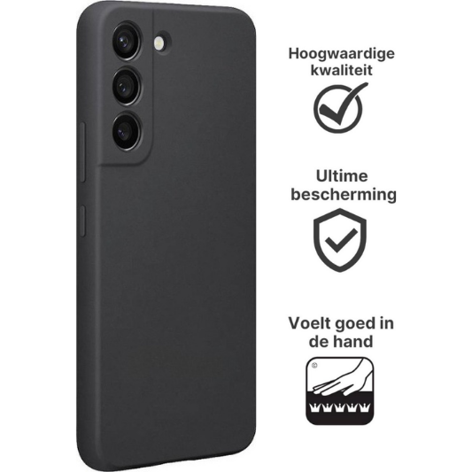 Samsung Galaxy S22 FE Hoesje TPU Zwart - Fooniq.nl