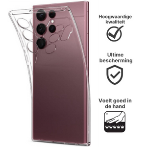 Samsung Galaxy S22 Ultra Hoesje Transparant - Fooniq.nl