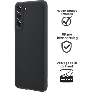 Samsung Galaxy S21 FE Hoesje TPU Zwart - Fooniq.nl