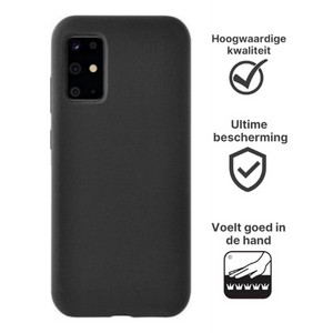 Samsung Galaxy S10 Lite Hoesje TPU Zwart - Fooniq.nl