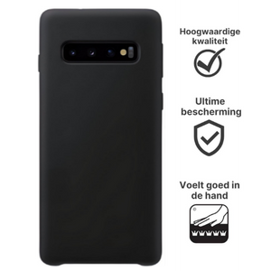 Samsung Galaxy S10 Plus Hoesje TPU Zwart - Fooniq.nl