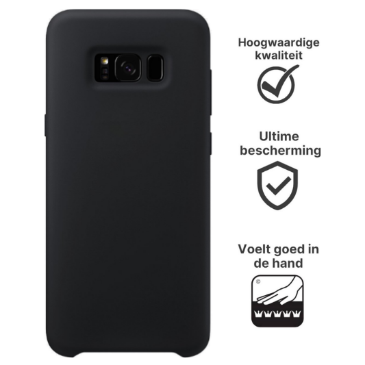 Samsung Galaxy S8 Hoesje TPU Zwart - Fooniq.nl