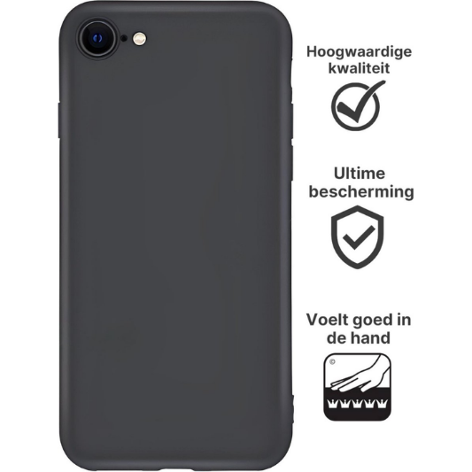 Apple iPhone 7 Hoesje TPU Zwart - Fooniq.nl