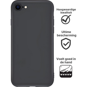 Apple iPhone 7 Hoesje TPU Zwart - Fooniq.nl