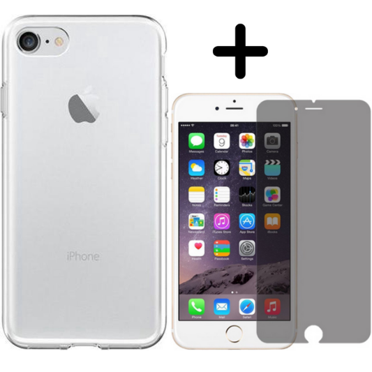 Apple iPhone 7 Hoesje TPU Zwart - Fooniq.nl