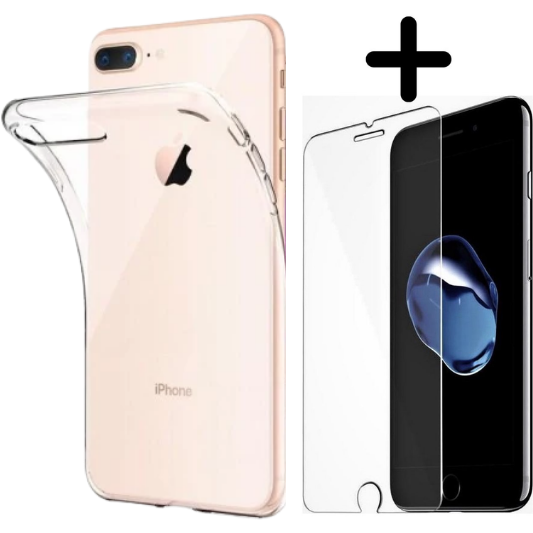 Apple iPhone 8 Plus Hoesje TPU Transparant - Fooniq.nl