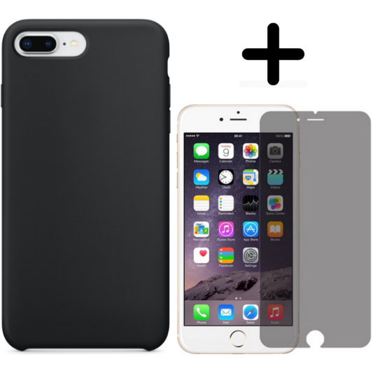 Apple iPhone 7 Plus Hoesje TPU Zwart - Fooniq.nl