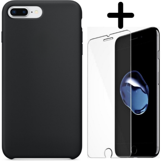 Apple iPhone 7 Plus Hoesje TPU Zwart - Fooniq.nl