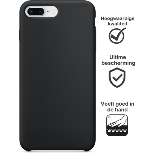 Apple iPhone 7 Plus Hoesje TPU Zwart - Fooniq.nl