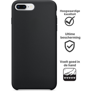 Apple iPhone 8 Plus Hoesje TPU Zwart - Fooniq.nl