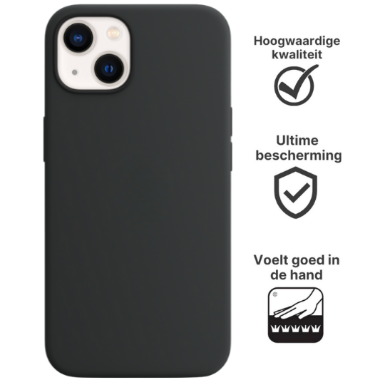 Apple iPhone 13 Mini Hoesje TPU Zwart - Fooniq.nl