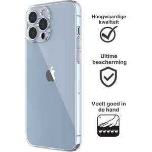 Apple iPhone 13 Pro Hoesje TPU Transparant - Fooniq.nl