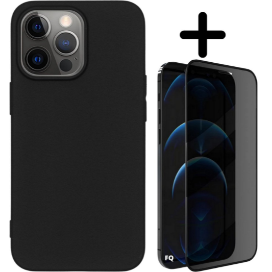 Apple iPhone 13 Pro Hoesje TPU Zwart - Fooniq.nl