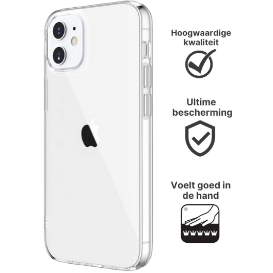 Apple iPhone 12 Hoesje TPU Transparant - Fooniq.nl