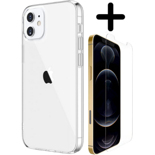 Apple iPhone 12 Hoesje TPU Zwart - Fooniq.nl