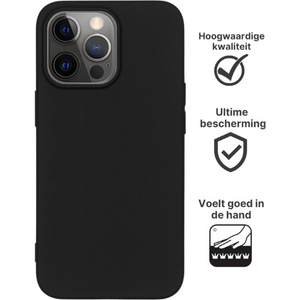 Apple iPhone 12 Pro Hoesje TPU Zwart - Fooniq.nl
