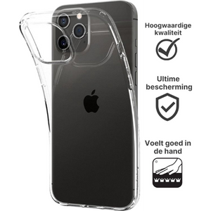 Apple iPhone 12 Pro Hoesje TPU Transparant - Fooniq.nl