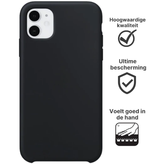 Apple iPhone 11 Hoesje TPU Zwart - Fooniq.nl
