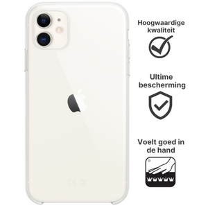 Apple iPhone 11 Hoesje TPU Transparant - Fooniq.nl
