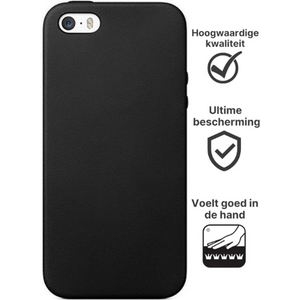 Apple iPhone SE 2016 Hoesje Zwart - Fooniq.nl