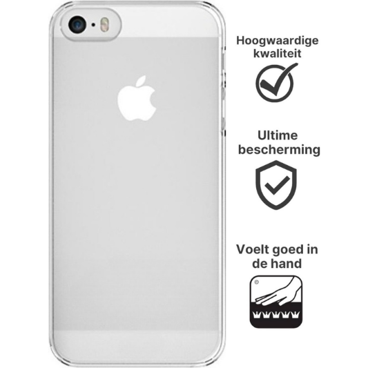 Apple iPhone SE 2016 Hoesje Transparant - Fooniq.nl