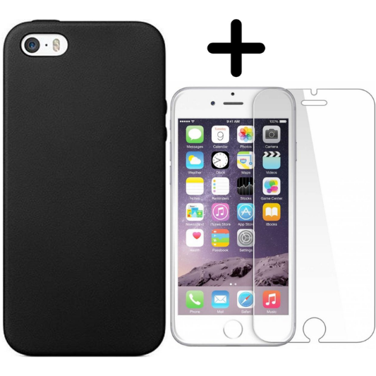 Apple iPhone 5C Hoesje Zwart - Fooniq.nl