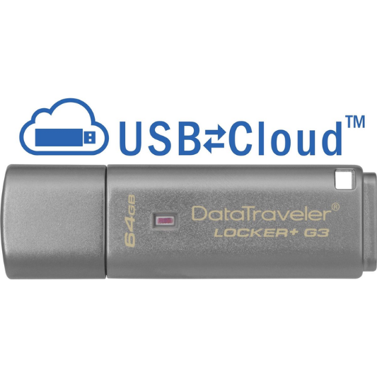 Kingston Locker+ G3 - USB-stick - 64 GB - Fooniq.nl