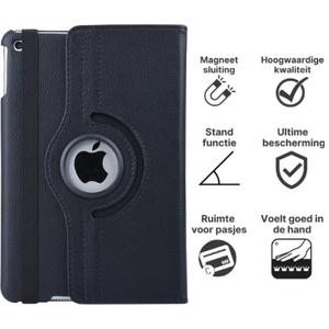 Apple iPad Mini 5 Boekhoesje 360° Draaibaar Zwart