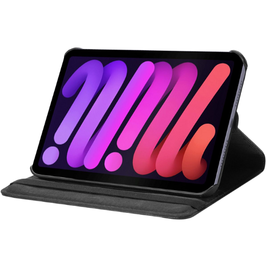Apple iPad Mini 6 Boekhoesje 360° Draaibaar Zwart