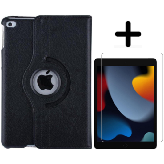 Apple iPad 2021 10.2 Boekhoesje 360° Draaibaar Zwart