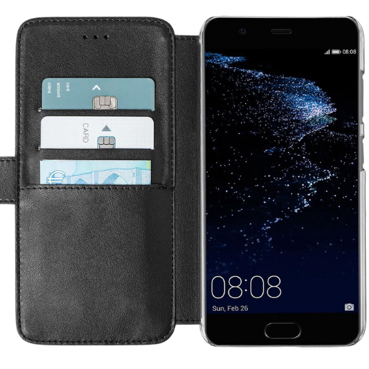 Azuri Huawei P10 Plus Boekhoesje Zwart