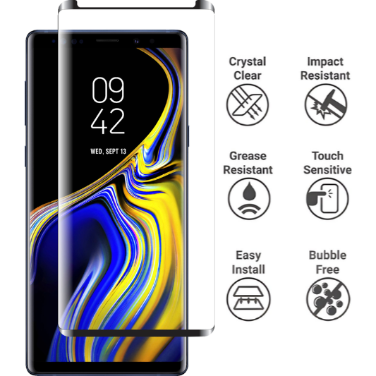 Samsung Galaxy Note 9 Screenprotector Transparant