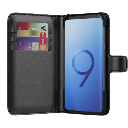 BeHello Samsung Galaxy S9 Plus Boekhoesje Zwart