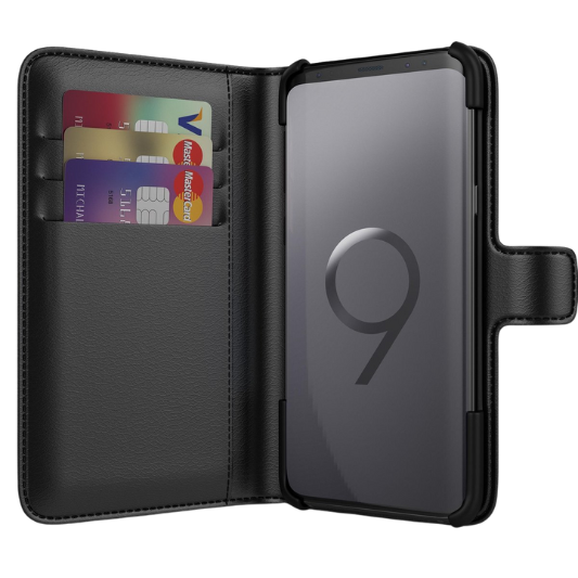 BeHello Samsung Galaxy S9 Boekhoesje Zwart
