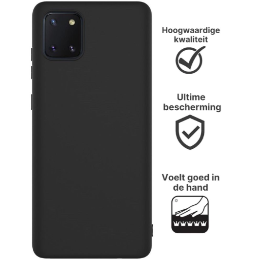 Samsung Galaxy Note 10 Lite Hoesje TPU Zwart