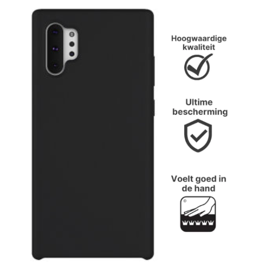 Samsung Galaxy Note 10 Plus Hoesje TPU Zwart